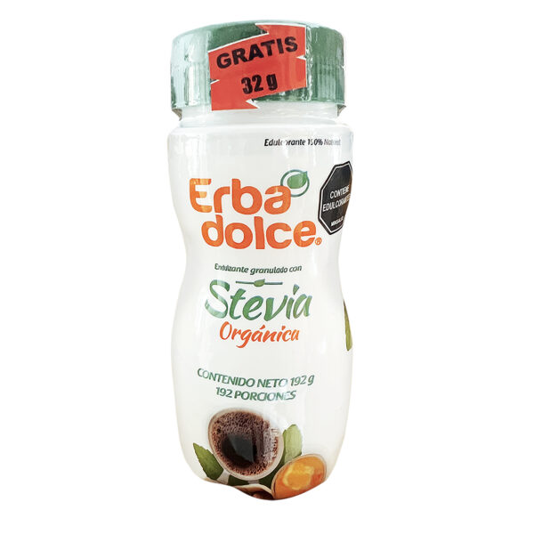 Stevia Orgánica en Polvo 192g Erba Dolce - Imagen 3