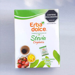 Stevia Orgánica en Polvo Caja 100 sobres Erba Dolce